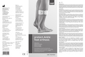 medi protect.Ankle foot orthosis Instructions For Use Manual