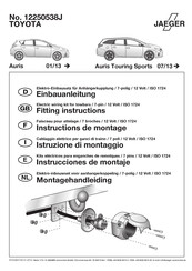 Jaeger 12250538J Fitting Instructions Manual