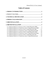 Tekram Technology TR-621 2.5 User Manual