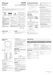 Pioneer S Rs3sw Manuals Manualslib