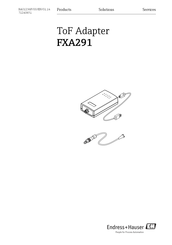 Endress+Hauser Commubox FXA291 Manual