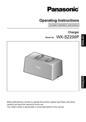 Panasonic WX-SZ200P Operating Instructions Manual