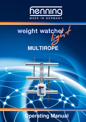 HENNING MultiRope Series Operating Manual