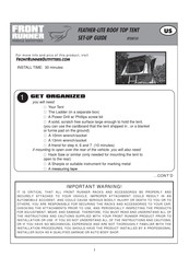 Front Runner RTTENT101 Setup Manual