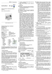 Bd Sensors DMK 457 Operating Manual