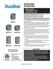 DuraVent DuraSeal DSD Installation Instructions Manual