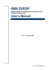 Avalue Technology EMX-ZXEDP User Manual