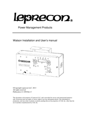 Leprecon Watson Series Installation And User Manual