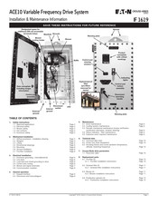 Eaton CROUSE-HINDS ACE10 20 Installation & Maintenance Information