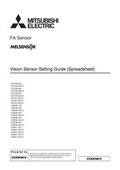 Mitsubishi Electric MELSENSOR VS70 Series Setting Manual / Spreadsheet