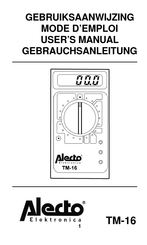 Alecto TM-16 User Manual