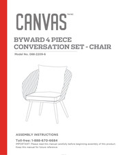 Canvas BYWARD 088-2209-6 Assembly Instructions Manual