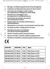 Weka Holzbau 500.0402.00.00 Installation And Operating Instructions Manual