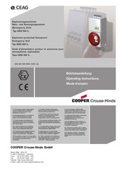 Cooper Crouse-Hinds GHG 664 5 Series Operating Instructions Manual