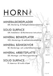 HORN GetaCore Installation & Maintenance Instructions Manual