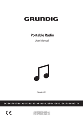 schwarz/graphit Grundig Music 61 empfangsstarkes Radio 
