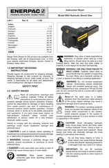 Enerpac BV5 Instruction Sheet