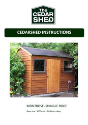 Cedarshed Montrose Shingle Roof Instructions Manual
