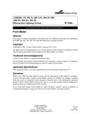 Cooper Crouse-Hinds CHB204-2S Instructions Manual