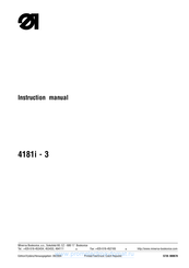 Duerkopp Adler 4181i Instruction Manual