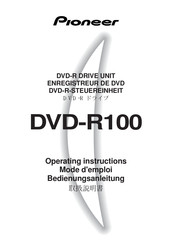 Pioneer DVD-R100 Operating Instructions Manual