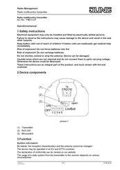 Jung FMS 4 UP Operation Manual