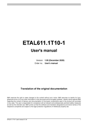 B&R ETAL611.1T10-1 User Manual