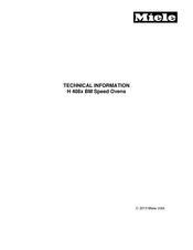 Miele H 408 BM Series Technical Information