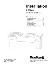 Bradley OmniDeck LD3060-2-XDL-XDRW Installation Manual
