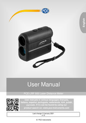 PCE Instruments PCE-LRF 500 User Manual