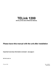 TELink 1200 Installation And Operation Manual
