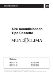 mundoclima MUCS 12 HF Instalation Manual