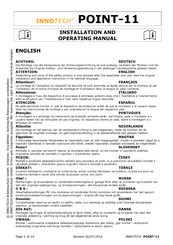Innotech POINT-11 Installation And Operating Manual