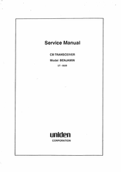 President uniden BENJAMIN UT-552B Service Manual