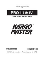 Kargo Master PRO-III Assembly Instructions Manual