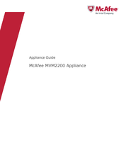 McAfee MVM2200 Appliance Manual