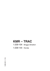 Kärcher KMR - TRAC User Instructions