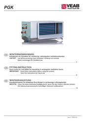 VEAB Heat Tech PGK 600x300-3-2,0 Fitting Instructions Manual