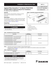 Daikin 910116725 Installation & Maintenance Data