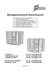 Weka Holzbau UPPSALA Exklusiv Assembly Instructions Manual