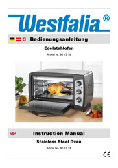 Westfalia 80 19 18 Instruction Manual