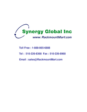 Synergy Global Technology LCD2U20-01 User Manual