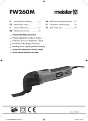 Meister FW260M Original Instructions Manual