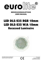 EuroLite LED DLS-235 W/A 10mm User Manual