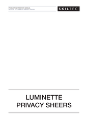 Luxaflex LUMINETTE Product Information Manual