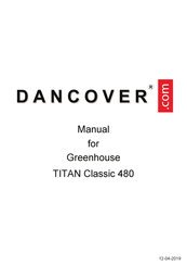 Dancover TITAN Classic 480 Series Manual