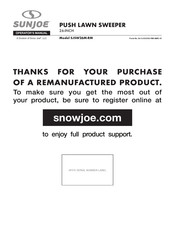 SNOWJOE SUNJOE SJSW26M-RM Operator's Manual