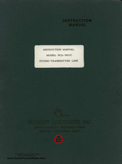 Moseley PCL-303/C Instruction Manual