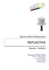 CASSENS & PLATH Reflecta/5 Operation & Installation