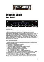 Jake Amps Loops in Chain User Manual